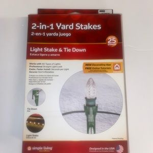 Christmas Light Yard Stakes